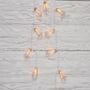 Гирлянда светодиодная Кристаллы бронзовые 10 LED 15 м прозрачный ПВХ теплый белый свет свечения 2 х АА батарейки не в комплекте NEONNIGHT 304019