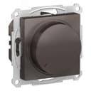 ATLASDESIGN СВЕТОРЕГУЛЯТОР (диммер) повор-нажим, LED, RC, 400Вт, мех., МОККО Systeme Electric