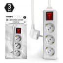 Удлинитель 3х3м с заземл. с выкл. 10А 3х1.5 TOKOV LIGHT TKL-C01-BU3-3-1.5-ZV