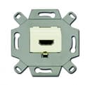 Механизм HDMI-розетки/разъема 20п HDMI type A Full HD бежевый ABB (0230-0-0430)