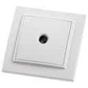 Розетка телевизионная, 75 Ом, 5-862МГц, Эрна, белый,