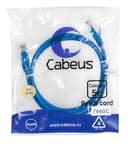 Патч-корд Cabeus PC-UTP-RJ45-Cat.5e-1m-BL (U/UTP, CAT.5E, PVC, 1 м, синий) (7460c)