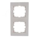 KARINA Рамка 2-ая вертикальная б/вст крем (10шт/120шт)