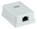 Настенная розетка, разъем RJ-45 (8P8C) категории 5е, FTP 1-порт ITK (CS2-1C5EF-12)