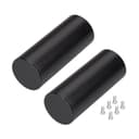 Заглушка ROUNDD36360 BLACK с отверстием Arlight Металл 050534