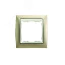 Рамка на 4 поста, S82, шампань матовая - сл.кость