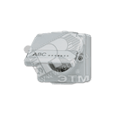 Розетка штепсельная SCHUKO накладная 16A 250V с полем для надписи