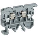 Клемма винтовая КВИ-4-П с держат. предохр. 5х20 серая