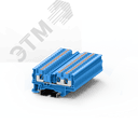 Клемма TP 1-2 проходная Push-in, сечение 4 мм. кв., синяя