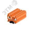 Клемма TP 1-1 проходная Push-in, сечение 6 мм. кв., оранжевая