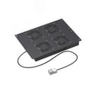 Модуль потолочный 4 вентилятора с термостатом для крыши 600 RAL9005 DKC