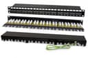 Патч-панель не экранированная на 24 порта RJ-45 19", 1U Hyperline PP2-19-24-8P8C-C6A-110D