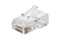 Вилка RJ45 Q-PLUG, категория 6, UTP, для полевой установки, без цвета, упаковка 50 штук Eurolan (13A-U6-11WT)