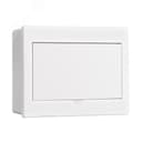 Корпус пластиковый навесной с белой дверью 1 ряд 9 модулей IP41 ЩРН-П