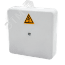 Коробка распределительная огнестойкая КРОПС-П2, IP41, габаритные размеры 100х100х30 мм, для кабелей сечением до 4 мм2, 8 клемм FRJB-KM-P2-4-08-КРОПС-IP41 КМ-профиль