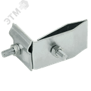 Держатель проводника круглого 6-10мм для фальца угловой h=70мм нержавеющая сталь IEK