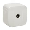 Розетка Минск TV 1-местная ОП 75Ом 5-862МГц белая