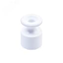 Изолятор для наружного монтажа, пластик, цвет белый (100 шт/уп)