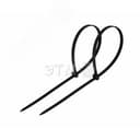 Хомут-стяжка кабельная нейлоновая 250x4,8 мм, черная, упаковка 100 шт, REXANT