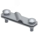 Соединитель диагональный для перпендикулярного соединения полосы до 50 мм/прутка 8-10 мм. Материал - горячеоцинкованная сталь.