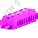 Клемма TB 1-1 с бок. подключ. с фиксирующим фланцем, розовая SUPU