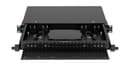 Оптический кросс 19", 1U, до 24 FC/ST портов, выдвижной, черный NIKOMAX (NMF-RP24FC-TS-P1-1U-BK)