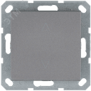Выключатель одноклавишный для штор 10A 250V~ с накладкой, цвет Алюминий