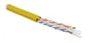 Кабель витая пара Hyperline UUTP4-C6-S23-IN-LSZH-YL-305 (305 м)