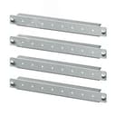 Горизонтальные дверные рейки для навесных корпусов, ширина одностворчатой двери 300 мм, 4 шт.