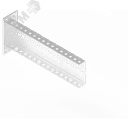 Консоль с опорой 115х40 L400 s:1,5 мм П-образная оцинкованная СОЭМИ