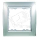 Рамка на 1 пост, S82, алюминий матовый - алюминий