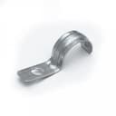 Скоба металлическая однолапковая усиленная противопожарная СМОУ d21-22 мм отв. d 6,5 мм (100 шт/уп)