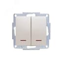 Vesna Выкл. 2-ой с подсв жемч бел перл Lezard