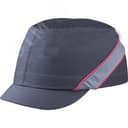 Каскетка-бейсболка защитная AIRCOLTAN, цвет черный/красный, козырек 3см