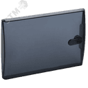 Дверца для корпуса пластикового ЩРН(В)-П-8 IP41 черная прозрачная TEKFOR