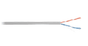 Кабель U/UTP 2 пары, Кат.5, одножильный, CCA, внутренний, PVC, серый, 305м NETLAN CCA-UU002-5-PVC-GY