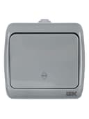 Переключатель проходной 1-кл. 1п ОП Aquatic 10А IP54 ВС-20-1-2-А сер. IEK EVA12-K03-10-54