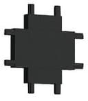 Соединитель Xобразный для треков накладных Italline Kreator IT099031 black