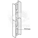 Профиль потолочный усиленный, высота - 46 мм, ширина - 80 мм, длина - 5500 мм, толщина - 5,2 мм, кратность - 1шт, HD - Оцинкованная сталь (методом горячего цинкования) Вергокан Россия