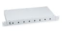 Бокс оптический 19", 1U на 8 ST/FC портов Cabeus FO-19-8ST