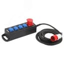 Удлинитель силовой IND380-U-5e-5x2,5-10m-IP44 380В на каучуковой колодке 5 розеток 1xCEE 5P/4xSCHUKO 10м КГ 5x2,5 Б0057316 ЭРА