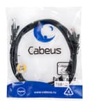 Патч-корд медный U/UTP кат.5е (2м) LSZH (черный) Cabeus (PC-UTP-RJ45-Cat.5e-2m-BK-LSZH)