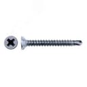 Саморез оконный 3,9х25 цинк, белый, потайной сверло (1000 шт/уп) PR08.9466 Промрукав