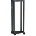 Стойка двухрамная на роликах LINEA F 47U 600х600мм черная ITK