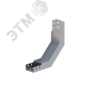 Лоток монтажный угловой 90 вверх ЛУ90В.100.80.408.1,5.1