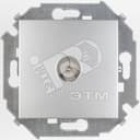 Розетка TV одиночная винтовой зажим алюминий