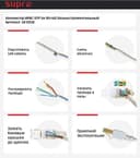 Коннектор 8P8C UTP 5e (RJ-45) безынструментальный, шт SUPRLAN (10-0218)