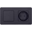 Розетка 1-м СП Inspiria 16А IP20 250В 2P+E немецк. стандарт механизм антрацит Leg 673723