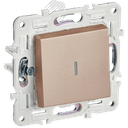 SKANDY Выключатель 1-клавишный с индикацией 10А SK-V07Sa песочный IEK