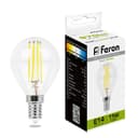 Лампа светодиодная Feron LB511 Шарик E14 11W 4000K 38014